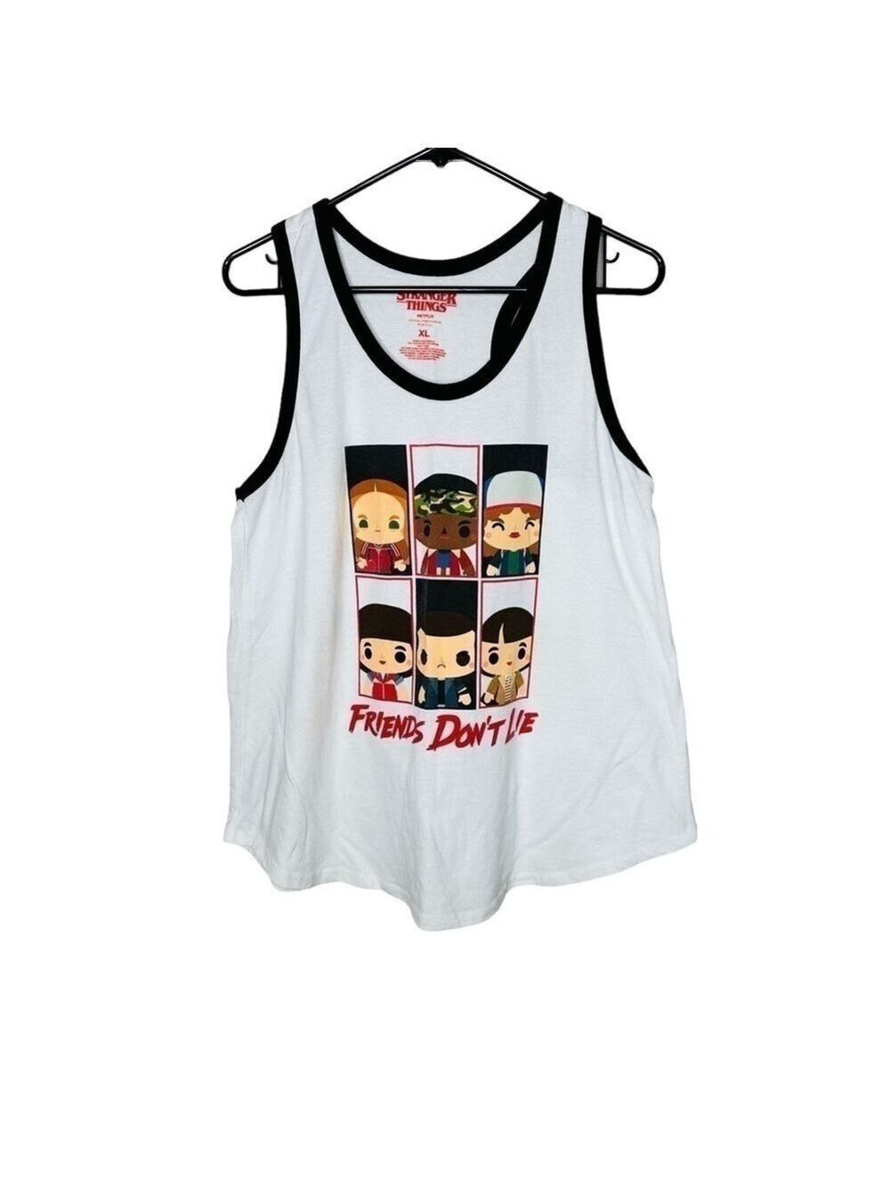 Stranger Things Chibi Group Girls Tank Top
Friends don't lie Graphic Tank Top XL